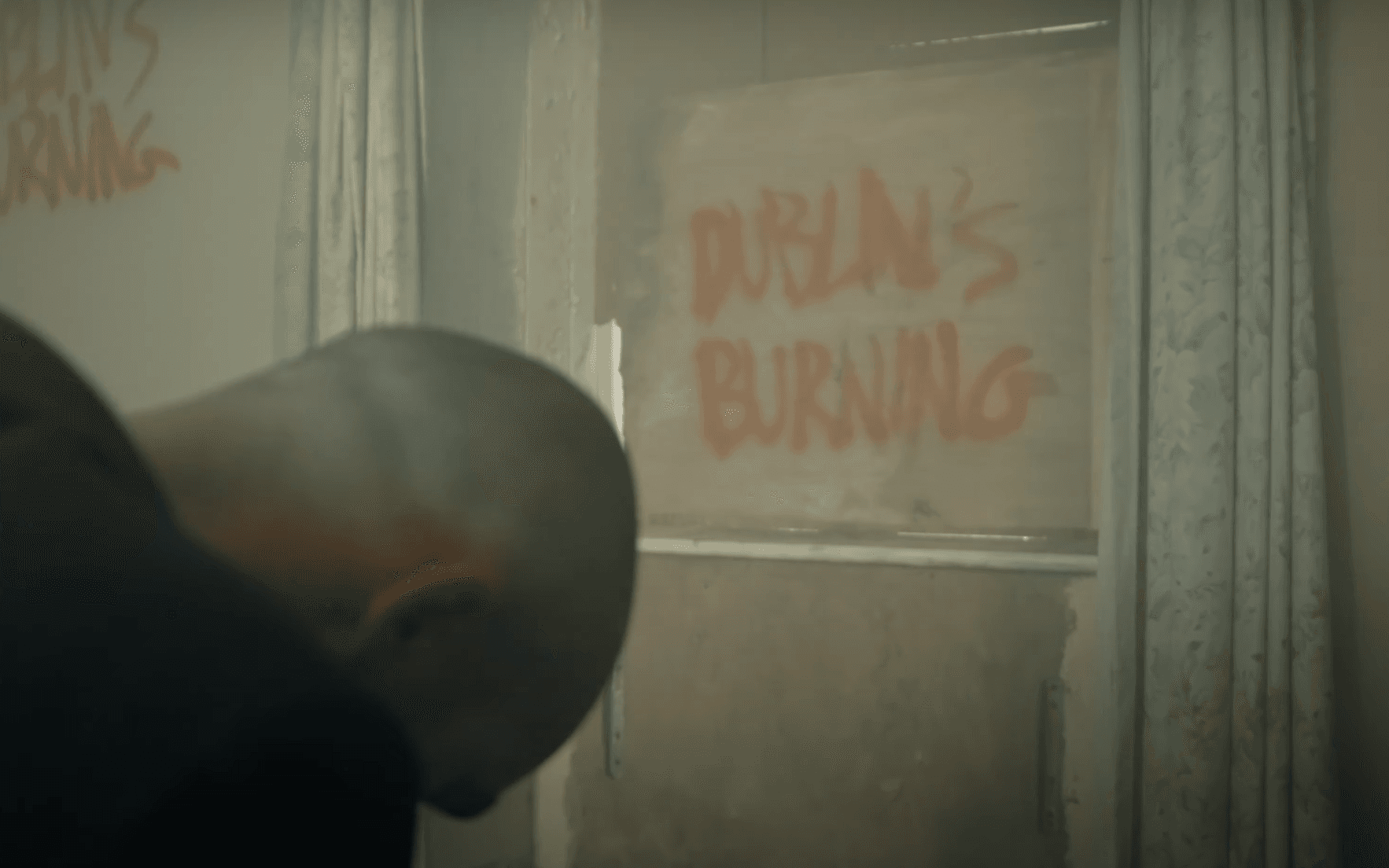 Screenshot from Dublin's Burning music video